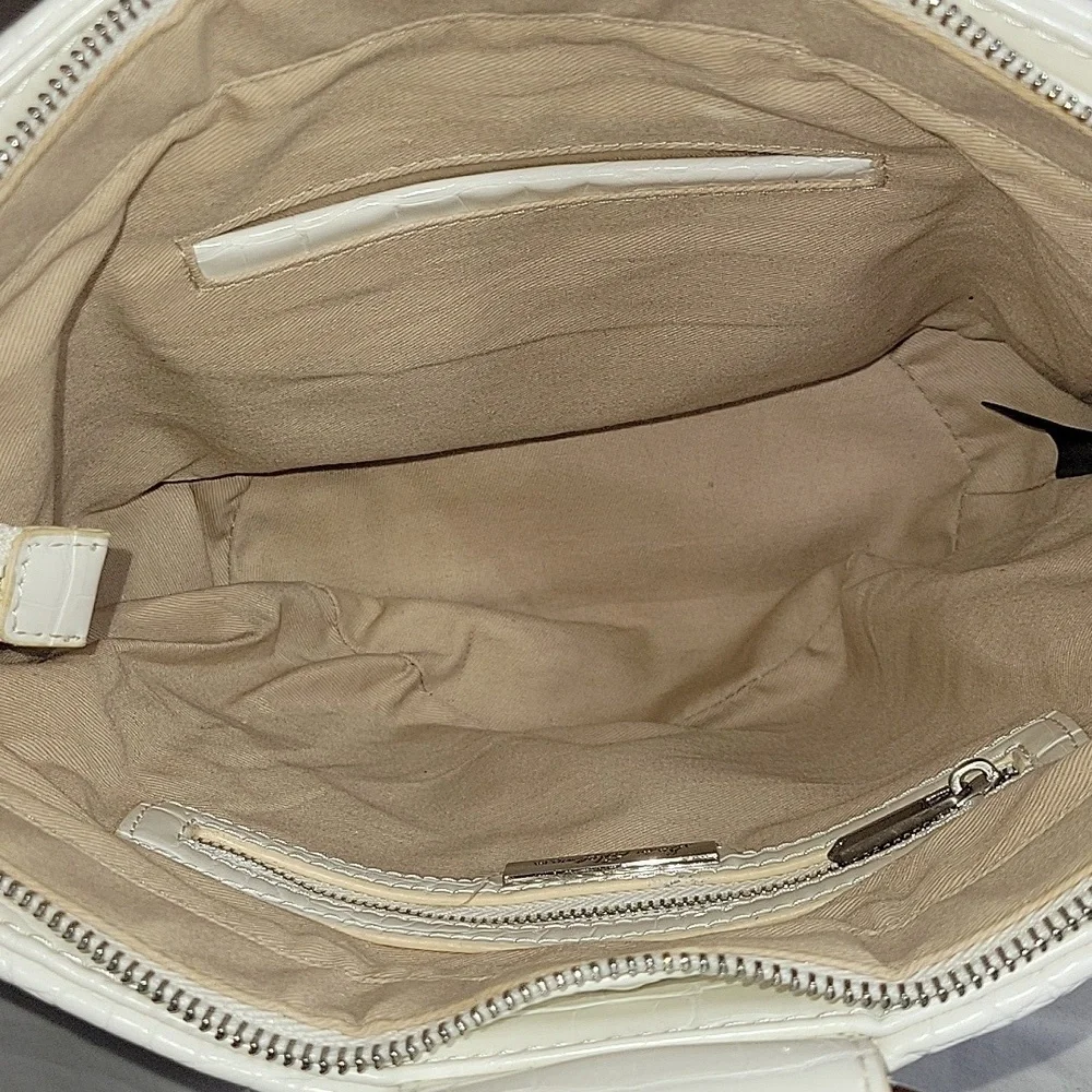 Sam Edelman Straw/Leather Bucket Tote Handbag
